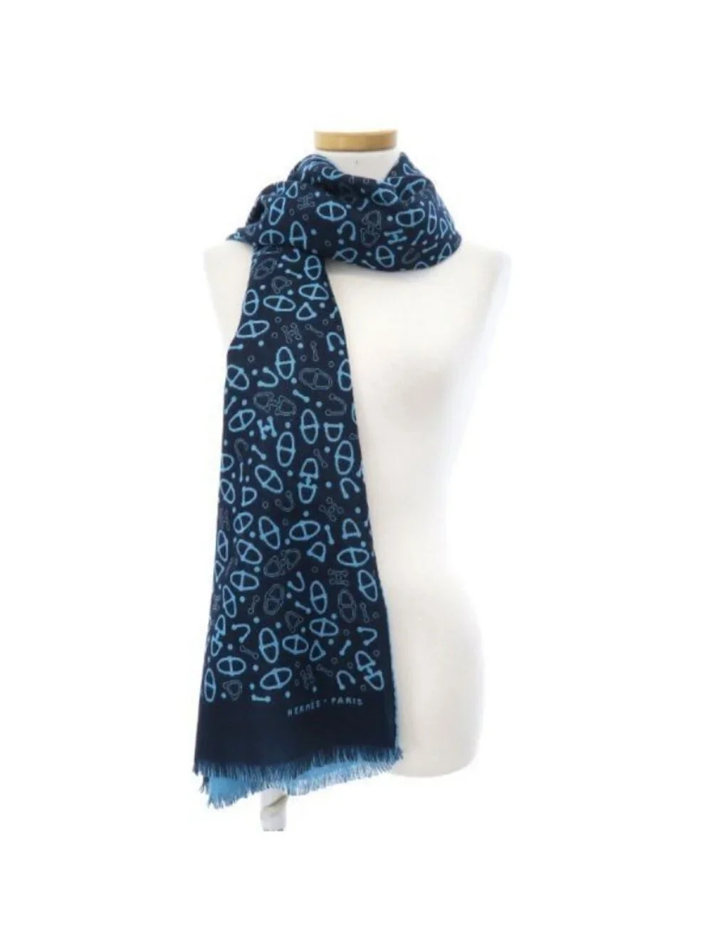 Hermes Cashmere Silk Shawl Scarf - Picture 8 of 8